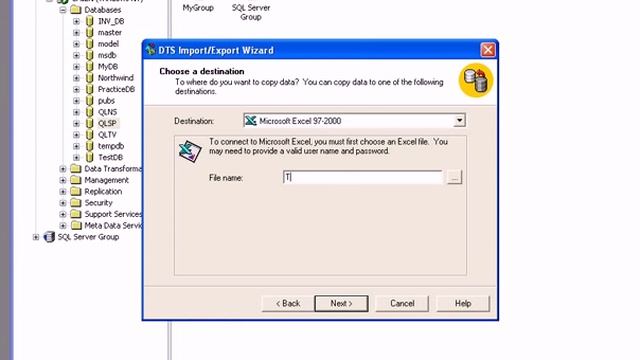 Export Database SQL 2000 to Excel смотреть онлайн