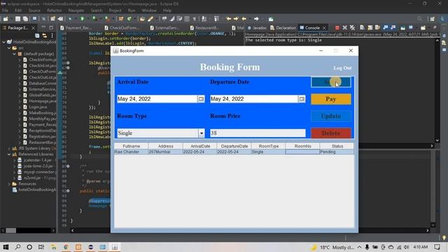 Hotel Management System-Java Project смотреть онлайн