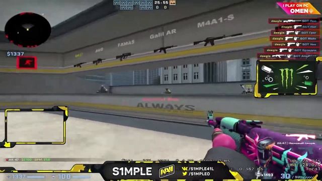 S1MPLE ПОКАЗАЛ СВОЮ ТРЕНИРОВКУ АИМА 2020! S1MPLE PLAYS AIM BOTZ 2020! CS GO