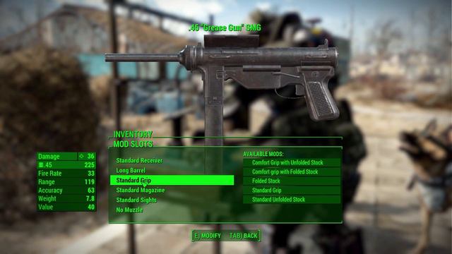 Fallout 4 Mods - Grease Gun SMG смотреть онлайн