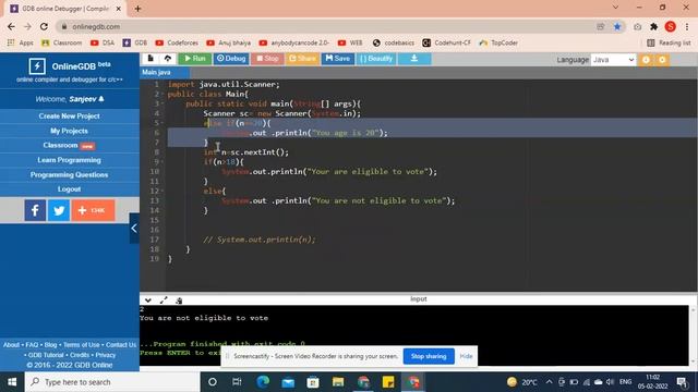 Java 22: Java Conditional statement || else statement смотреть онлайн