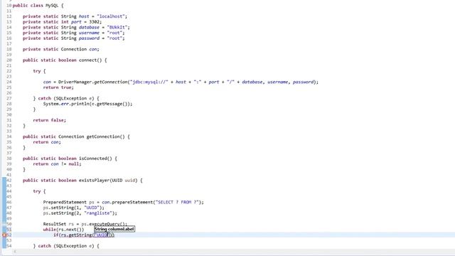 MySQL [2] - MySQL-Befehle ausführen | Bukkit PlugIns programmieren #20 смотреть онлайн