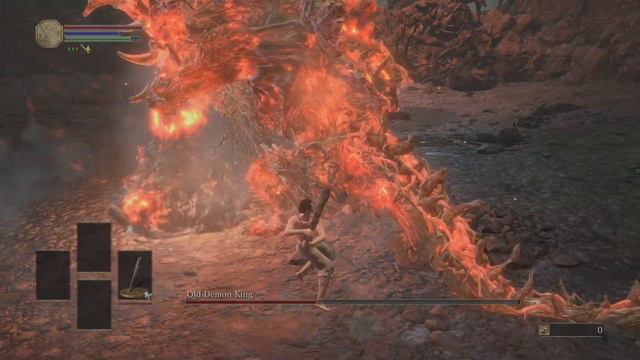 Dark Souls III - Old Demon King. SL1 Deprived, No Damage, No Roll Boss Fight. смотреть онлайн