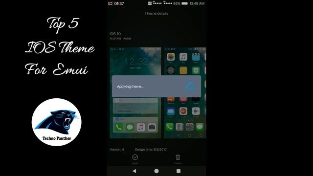 Latest Top 5 IOS EMUI 2017 huawei Theme смотреть онлайн
