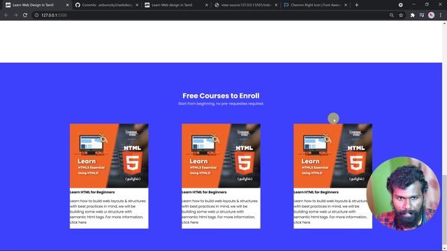 #07 - Building Courses Section - (தமிழில்) (Tamil) | HTML, SASS & Javascript смотреть онлайн