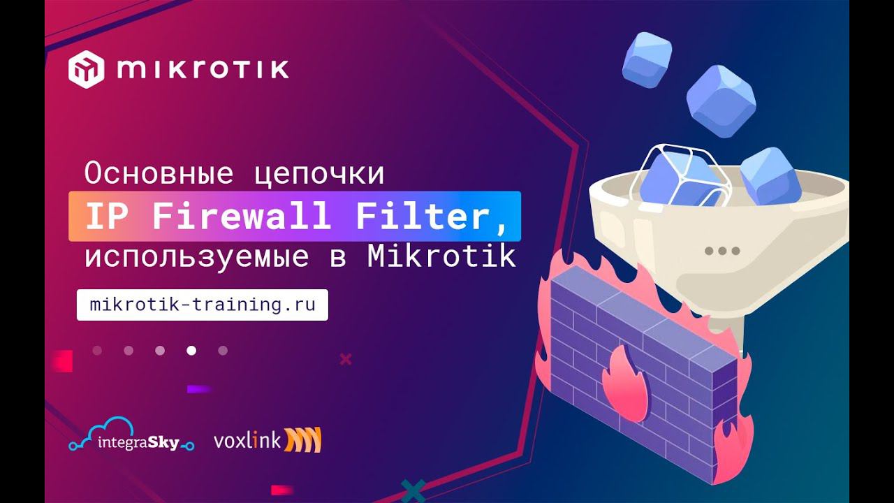 Основные цепочки IP Firewall Filter, используемые в MikroTik смотреть онлайн