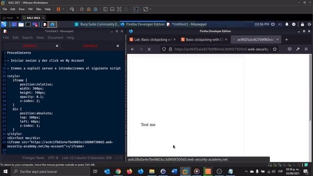 Lab Basic clickjacking with CSRF token protection смотреть онлайн