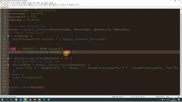 Tutorial CRUD PHP MySQLi #2 - Menampilkan Data dari Tabel Database MySQL смотреть онлайн
