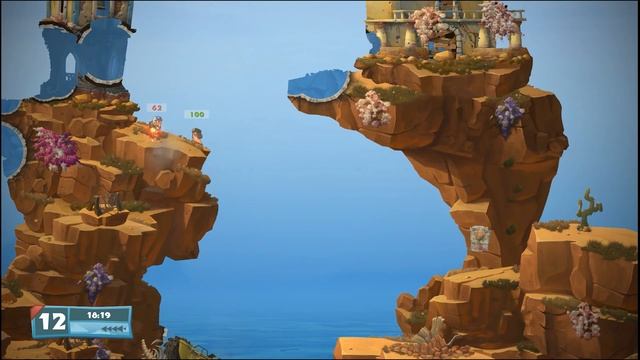 Игры на двоих / троих / ... / шестерых на одном пк - Worms W.M.D смотреть онлайн