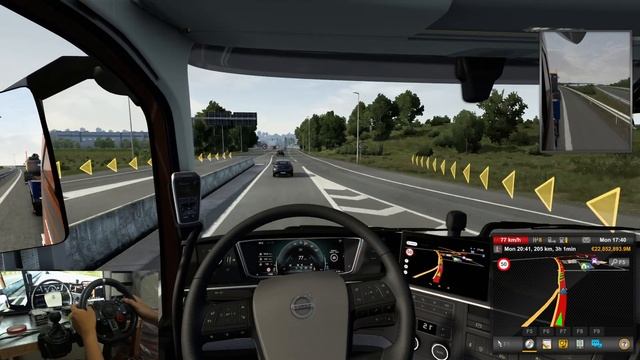 Delivery Excavator Volvo EC220E W Volvo FH 2022 - Naples To Sassari | Promods 2.66 | ETS 2