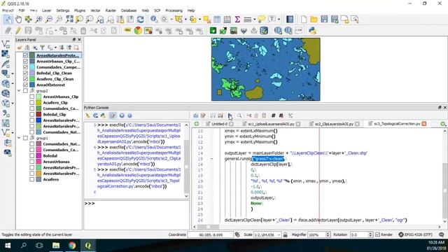 Non Overlapping Areas Determination from Multiple Layers with QGIS and PyQGIS - Tutorial смотреть онлайн