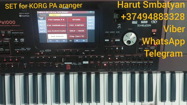 Set korg pa1000 Caucasian Armenian Arabic Turkish Gruzian style and voice solo sounds смотреть онлайн