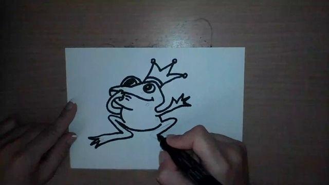 Как нарисовать царевну-лягушку - How to draw a princess frog - 如何画青蛙公主 Как нарисовать милые рисунки смотреть онлайн