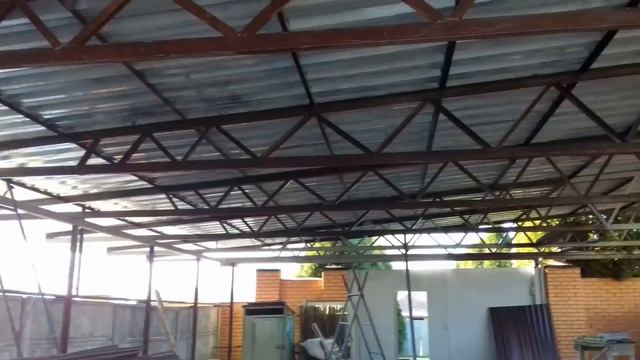 монтаж навеса для авто смотреть онлайн