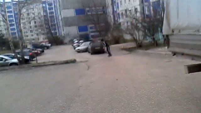 Катание на 2 колесном скейте смотреть онлайн