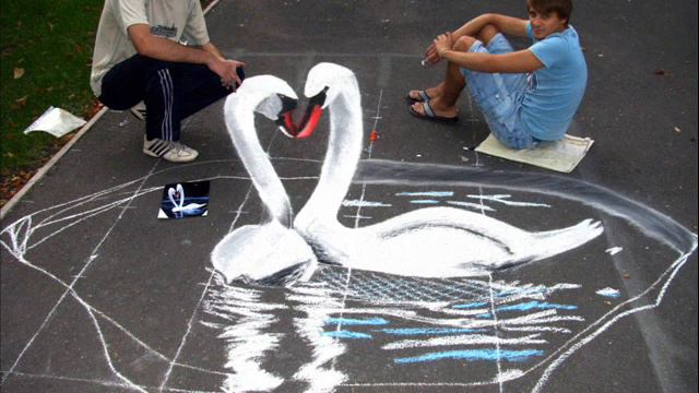 Лебединое озеро - 3D рисунок / Swan Lake 3D смотреть онлайн