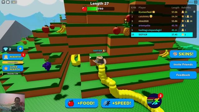 Роблокс ЧЕРВЯЧКИ . Я ПРЕВРАТИЛСЯ в ЧЕРВЯКА . ROBLOX WORMS SIMULATOR смотреть онлайн