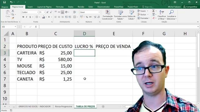 Excel para Iniciantes - Criar tabela de Produtos e Preços смотреть онлайн