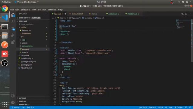 Teleport Component | #18 | Vue Js 3 Tutorial in Hindi смотреть онлайн