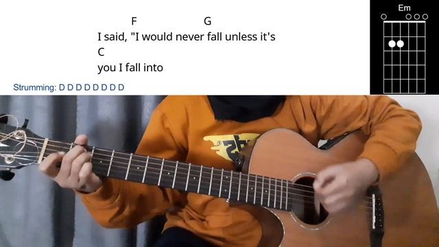 Until I Found You - Stephen Sanchez | Easy Guitar Tutorial with Chords Lyrics смотреть онлайн