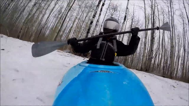 WINTER KAYAKING - Pelican Pursuit 80x Kayak - Downhill Snow Sliding смотреть онлайн