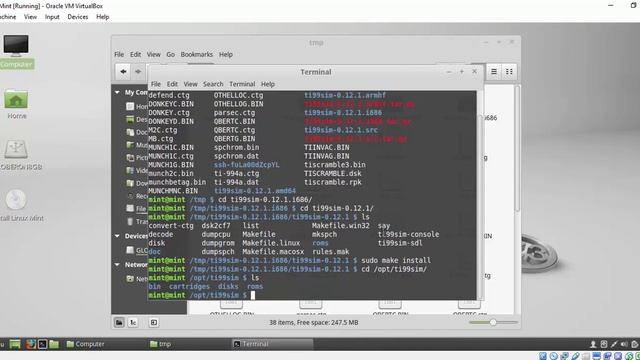 TI-99/Sim - TI-99/4A Simulator in Linux смотреть онлайн