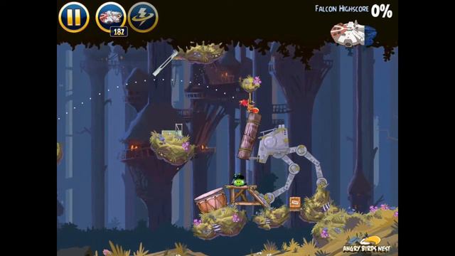 Angry Birds Star Wars 5-18 Moon of Endor Millennium Falcon Gold Medal смотреть онлайн