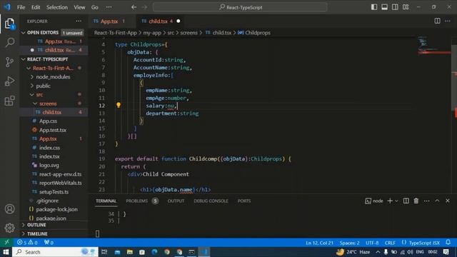 React With Typescript For Beginners | Understanding Typescript types with complex data in React смотреть онлайн
