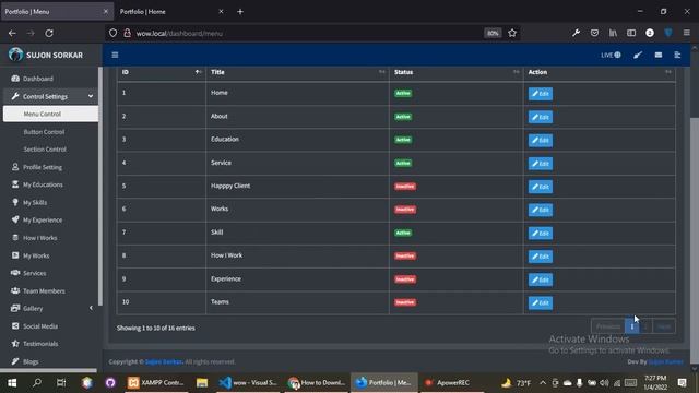 Full Dynamic Portfolio Website With Control Panel - Php , Laravel - DeshMoy - দেশময় смотреть онлайн