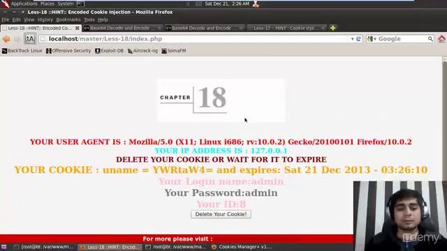 SQL Injection Master Course - Lecture 34 - Encoded Injection via Cookie смотреть онлайн