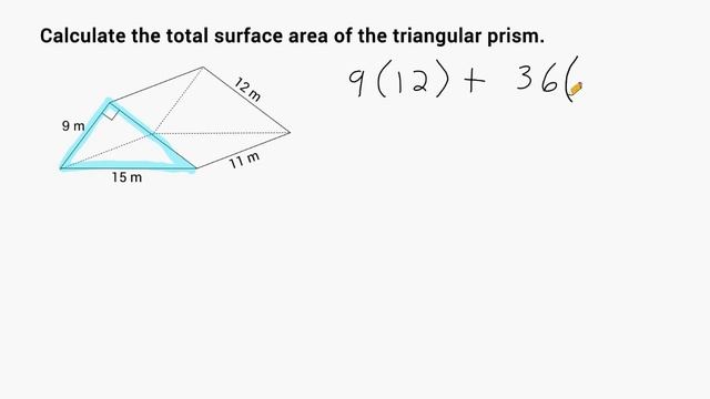 Find The Surface Area Of Triangular Prisms смотреть онлайн