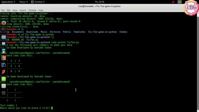 How To Design Your Own Game in Python | Free Source Code | Tic-Toe Game | Ethical Hacking Tutorial смотреть онлайн