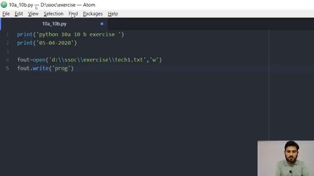 Creating Text file using python | Lec-10 Part-1 Exercise 10(a) 10(b) смотреть онлайн