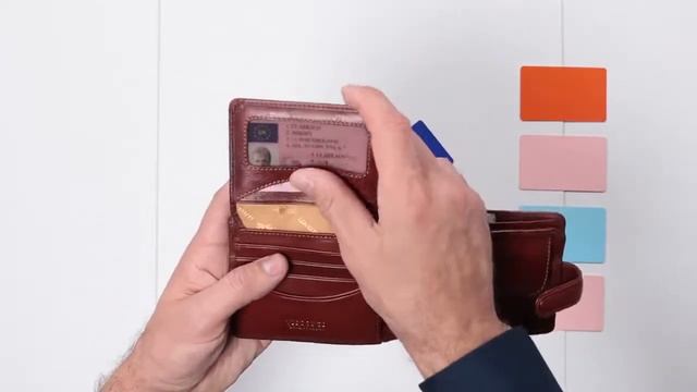 Мужской кожаный кошелек Visconti TSC48 с защитой RFID смотреть онлайн