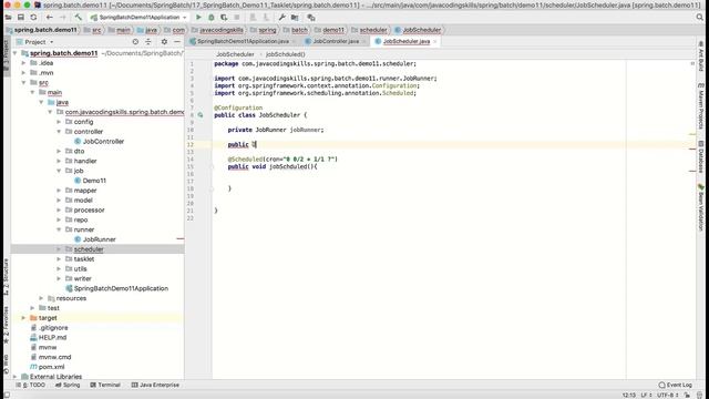 How to Schedule the Spring Batch job? | @Scheduler | Scheduler in Spring смотреть онлайн