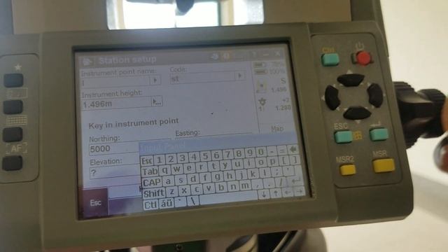 How to Station Setup and Orientation Trimble Total Station Model C5 смотреть онлайн