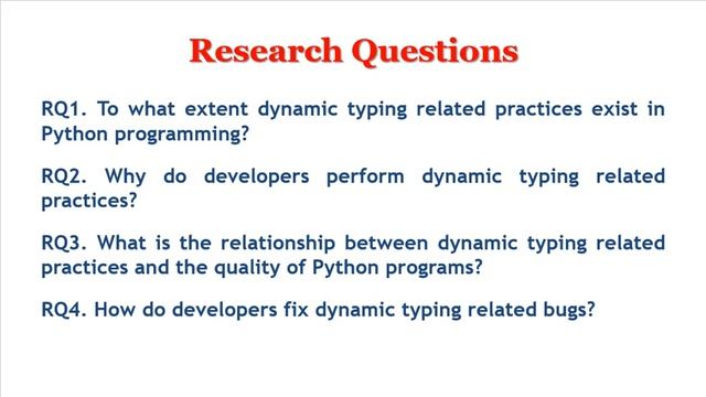 ICPC 2020 - An Empirical Study on Dynamic Typing Related Practices in Python Systems смотреть онлайн