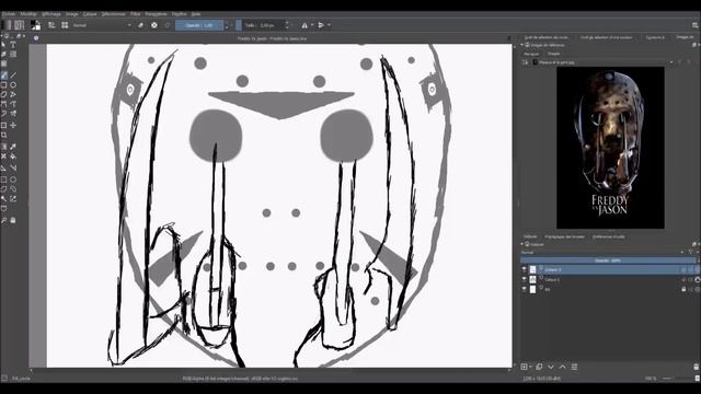 Digital Speed Sketch - Glove and The Mask / Freddy Vs Jason (2003) смотреть онлайн