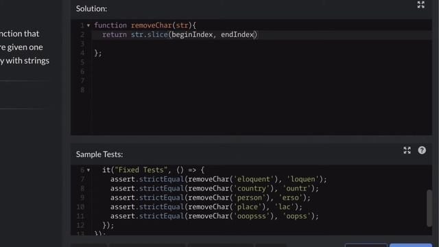 Remove First and Last Character | Codewars JavaScript Tutorial смотреть онлайн