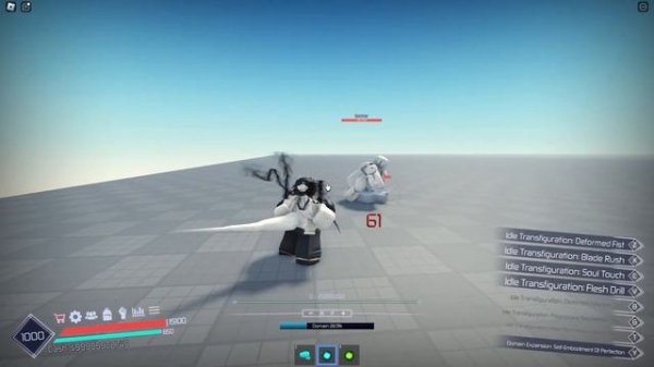 Idle Transfiguration Showcase In Jujutsu Infinite | Roblox