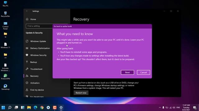 How to Rollback Windows 11 Update! | Downgrade Windows 11 to 10 | Rollback Windows 11 to 10 (Easy!) смотреть онлайн