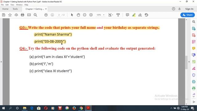 Chapter-1 Getting Started with Python Part-2 смотреть онлайн