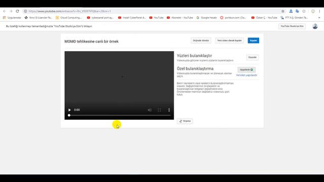 YOUTUBE VİDEO YAZI veya RESİM BULANIKLAŞTIRMA смотреть онлайн