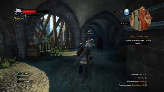 Прохождение Ведьмак 3: Дикая Охота (The Witcher 3: Wild Hunt) — Часть 15: Сон в большом городе смотреть онлайн