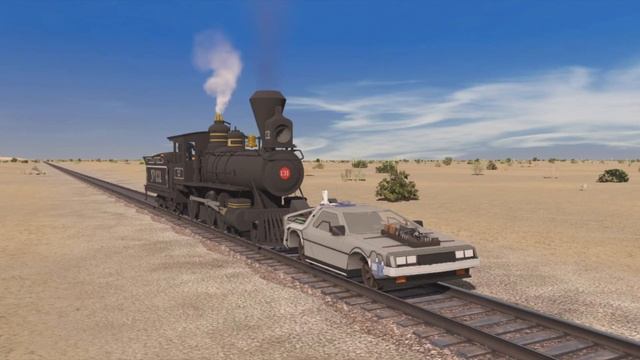 BTTF 3 Train & Railroad Delorean (Trainz 2022) смотреть онлайн
