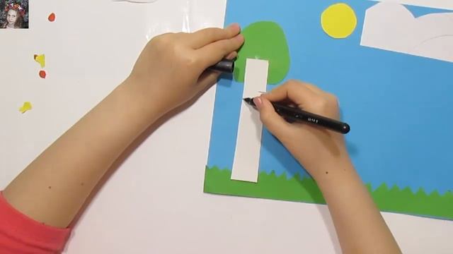 ЛЕТО || АППЛИКАЦИЯ СВОИМИ РУКАМИ|| ПОДЕЛКИ С ДЕТЬМИ||ИДЕИ ДЛЯ ТВОРЧЕСТВА смотреть онлайн