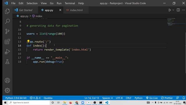 Python 3 Flask Bootstrap 4 Pagination Example to Paginate Array of Users Using flask-paginate смотреть онлайн
