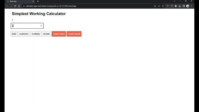 Calculator App [ React, CSS ] - Truong Anh Vu - 10/13/2023 смотреть онлайн