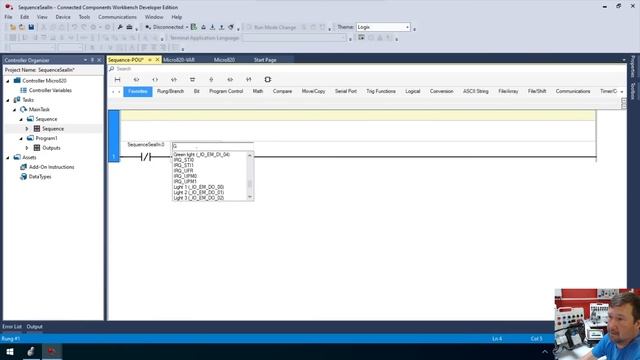 Allen Bradley PLC Programming Sequencer Tutorial. Sequence Control смотреть онлайн