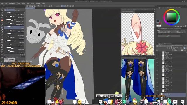 c o m m i s s i o n // Bronya Cosplay Honkai Star Rail【Procreate & Clip Studio Paint Speedpaint】 смотреть онлайн